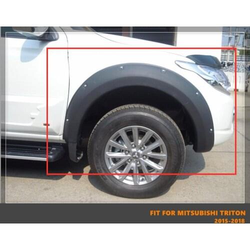 Good Quality ABS Car Wheel Eyebrow Arc Ring Fender Wheel Arch Fit For MITSUBISHI TRITON 4x4 2015-2018