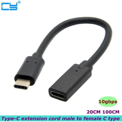 0.2m 1m USB C extension cable male to female C-type extension cable Thunderbolt 3 compatible for Nintendo Switch MacBook