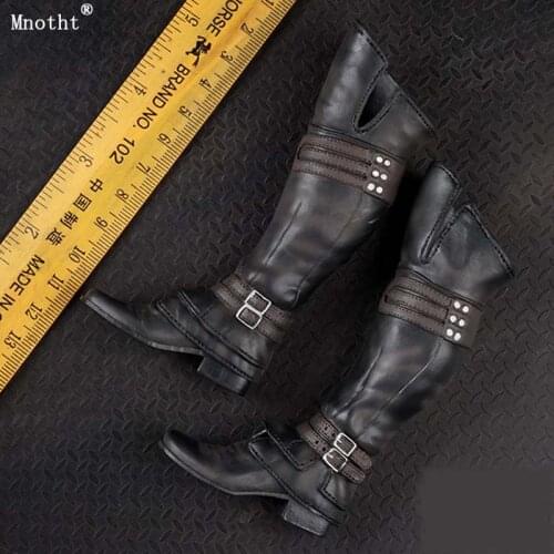 Mnotht 1/6 male Long Shoes/Boots AS005 Combat Boots 2 color Model Accessory Boot Foot 12'' Soldier Toys Action Figure ma