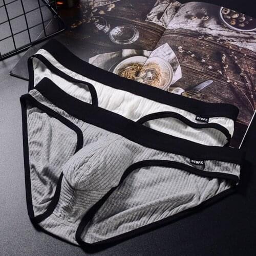 2021 Brand Underwear Men Brief Shorts Men Cuecas Masculinas Ropa Interior Hombre Panties Modal Low Waist Underpant U Pouch Tanga