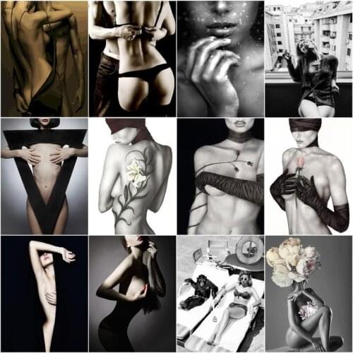 CHENISTORY Paint By Number Sexy Woman Diy Pictures By Numbers Figure Kits On Canvas Handpainted Painting Art Gift Home Decor