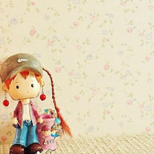 WELLYU Paved rural small floral decoration non-woven wallpaper bedroom cozy childrens room papel de parede 3d wallpaper