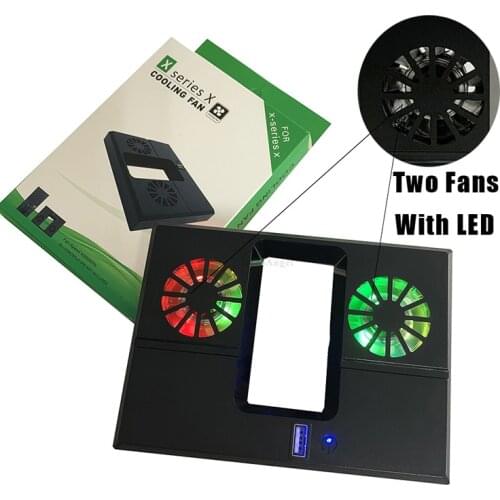 Cooling Fan Cooler Control For X-Series X Dual Console Controller Vertical Stand USB Cooling Bracket For Xbox Series X Console
