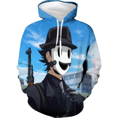 2021 New Japanese Anime High-Rise Invasion Hoodies sniper Mask Cosplay Men Women Hooded Pullover Casual Pullover Streetwear