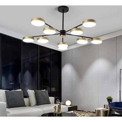 Modern nordic led crystal hanging lamp lustre pendente kitchen dining bar home lighting ring lamp dining rooom bedroom