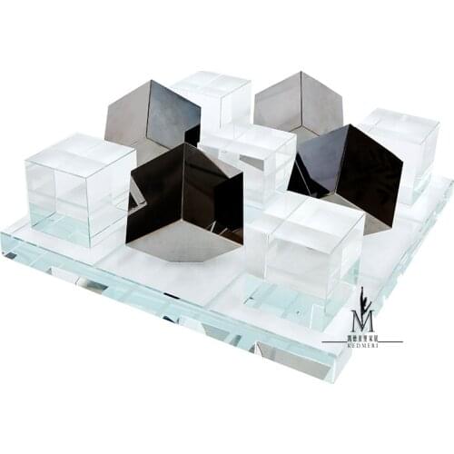 Modern crystal chessboard decorations creative study crafts Nordic artists home jewelry decorations