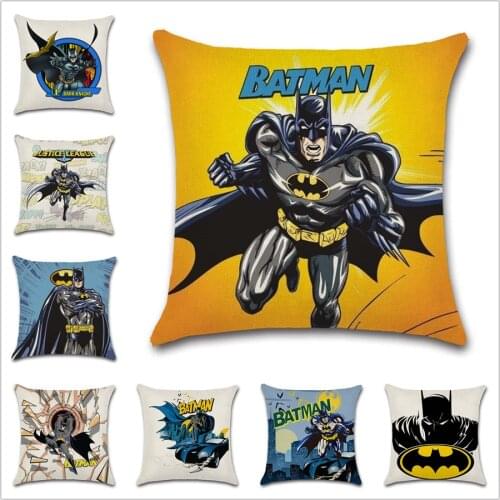 Dark knight cartoon cushion cover Decor Chair sofa seat car Decorative pillowcase Home house bedroom friend kids gift