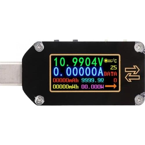USB Tester Digital Voltmeter Ammeter Type-C DC Voltage Current Meter Power Bank Charger Indicator Detector for Android APP