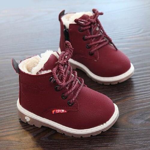 2020 Winter for Child Kid Girl Boy Snow Boots Comfort Thick Antislip Short Boots Fashion Cotton-padded Shoes Kids Winter Boots