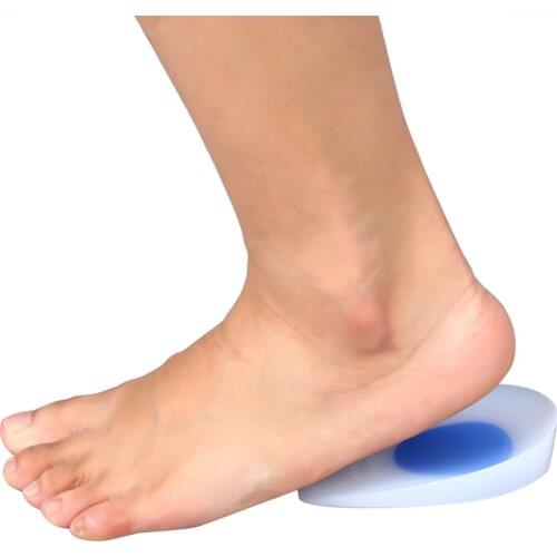 1 Pair Heel Support Pad Cup Silicone Shock Cushion Orthotic Pain Relief Insoles Plantar Gel Heel Support For Arthritis Foot Care