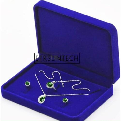 30pcs Elegant Velvet Jewelry Box Necklace Earring Gift Box for Jewerly Set Display Storage Box 17x12x3.8cm