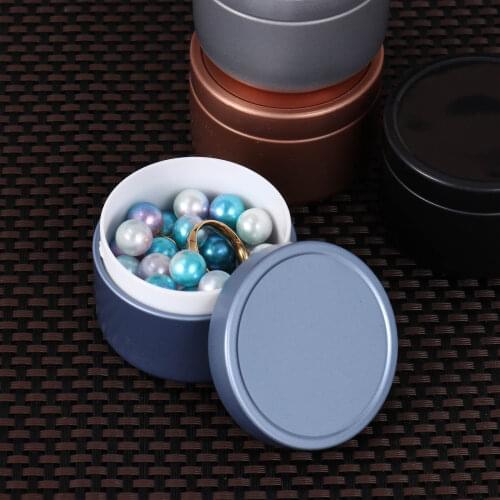 4 Mini Metal Tins Cans Candle Jars Making Wax Container Small Storage Sealed Coffee Tea Box Party Candy Food Case Organizer Pots