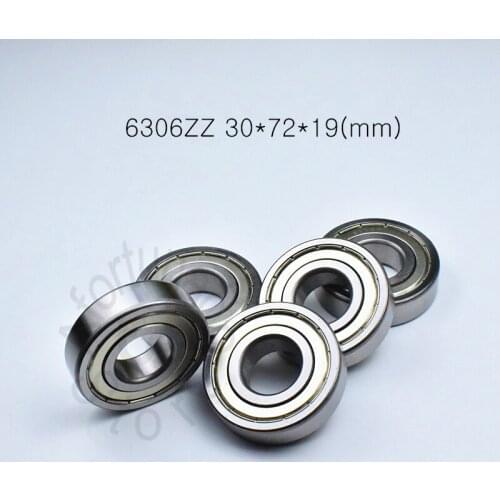 6306ZZ 30*72*19(mm) 1Piece bearings ABEC-5 6306 6306Z 6306ZZ chrome steel deep groove bearing