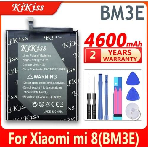 4600mAh Big Power Battery BM3E for Xiaomi Mi8 M8 Phone Replacement Battery High Capacity For Xiao mi 8 + Free Tools