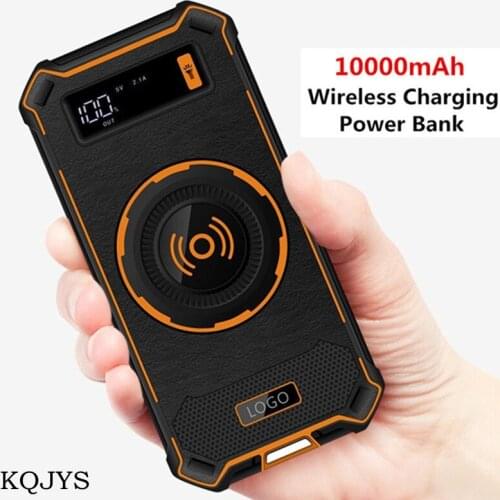 10000mAh Wireless Power Bank Phone Solar Battery Pack Wireless Charging Portable External Charger Outdoor Travel Power bank