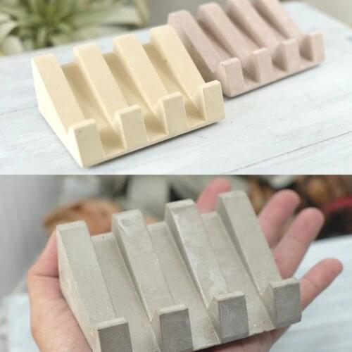 Cement soap holder silicone mold cement support business card holder holder mold office household supplies decoration mold
