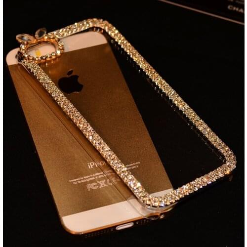 Luxury Rhinestone Diamond Bling Claw Chain Jewelry Crystal Phone Cases Cover for iPhone 4 4S 5 5S 5SE 6 6S 7 Plus Case 3D Rabbit
