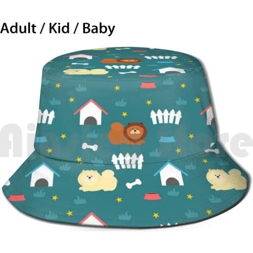 Chow Chow Dog In The Starry Night Sun Hat Foldable UV Protection Chow Chow Cute Chow Chow Chow Chow Cute Funny Chow