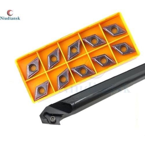 1pc S16Q-SDZCR11 Internal Turning Tool Holder S20R-SDZCR11 S25S-SDZCR11 SDZCL CNC Lathe Tool 10pcs DCMT11T3 Carbide Inserts Suit