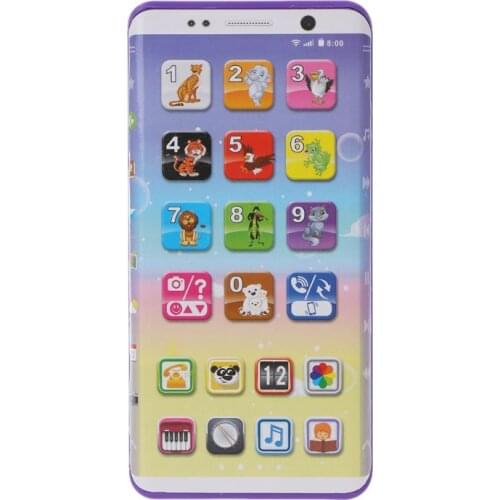 Curved Screen Toy Phones With Light Early Educational Toys Learning English Number Infant Toddler Boy Girl Baby Toy Gift Y4QA