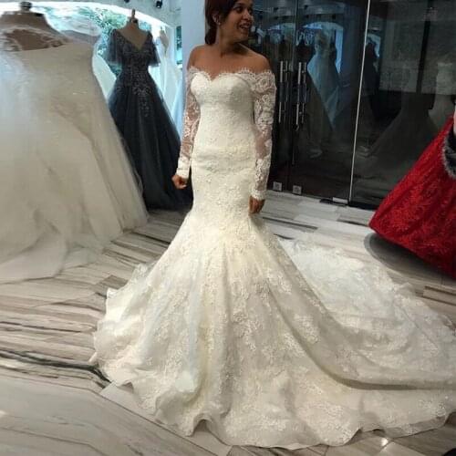 LISCN Long Sleeve Wedding Dresses