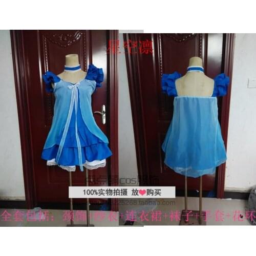 Love Live! School idol project Season 2 lovelive! The Door to Our Dreams Yume no Tobira Rin Hoshizora Lovely Dress Cosplay Costu