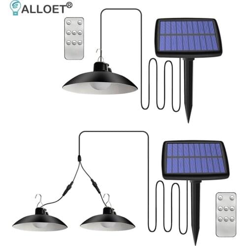Remote Control Split Solar Light Chandelier Outdoor Waterproof Lighting Lamp Garden Decoration Landscape Hanging Light Lawn Lamp
