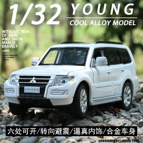 1:32 Pajero Y97 Metal Alloy Diecast Car Model Miniature Model Model Gift Toys For Childrens Off-Road Vehicle Car Decoration