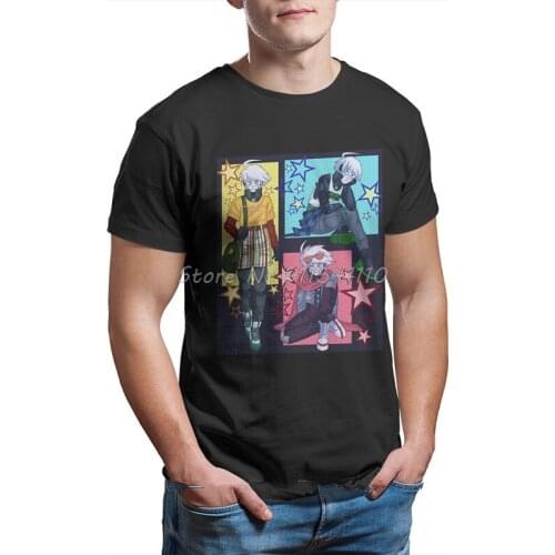 Fashion Kiibo Premium Men TShirt Danganronpa Makoto Naegi Monokuma Game Crewneck Tops Fabric T Shirt Funny Birthday Gifts