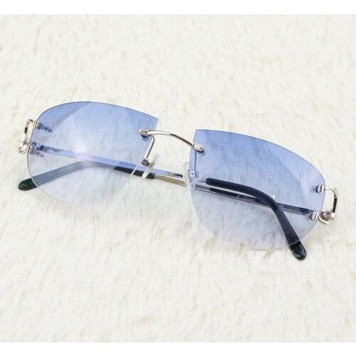 Oversize Wire Frame for Men Sunglasse for Driving Trendy Sun Glasses for Male Vintage Eyewear for Summer Fishing Carter Glasses