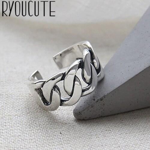 New Charming Big Hollow Chains Finger Ring for Women Vintage Boho Knuckle Party Rings Gothic Punk Jewelry Gifts for Girls