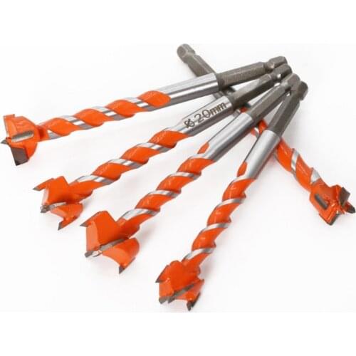 New Wood Drill Bit Self Centering Hole Saw Cutter Woodworking Tools 16mm-25mm Carbon Steel Hexagonal shank Drill Bits