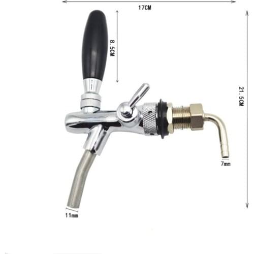 New homebrew kegging beer tap for beer kegs,Flow Control beer faucet,homebrew making tap,brass draft beer tap Silver