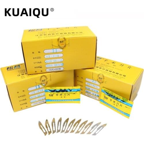 KUAIQU Disposable Scalpel Surgical Blade DIY Cutting Tool PCB Repair Tools Used In Plant/ Animals blades