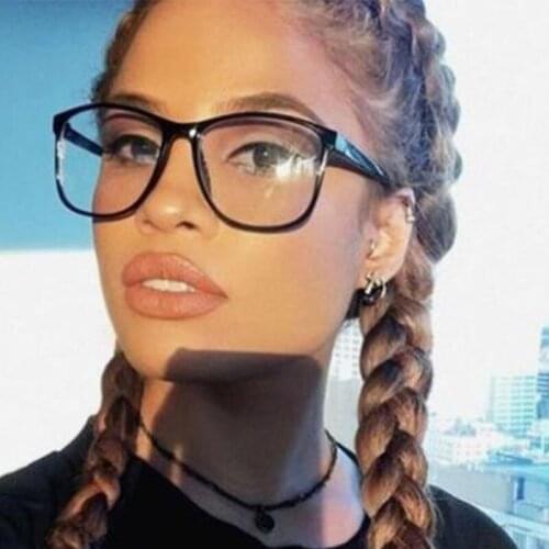 Square Glasses Frame Ultralight Frames For Women Luxury Transparent Eyeglasses Optical Frames Clear Lens Plain Glasses Oculos