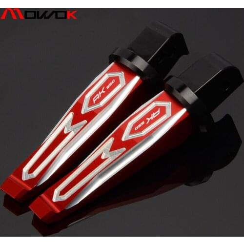 Motorcycle For KYMCO AK550 2017 2018 ak 550 Rear Passenger Foot Pegs Rests Footrest Motorcycle Parts