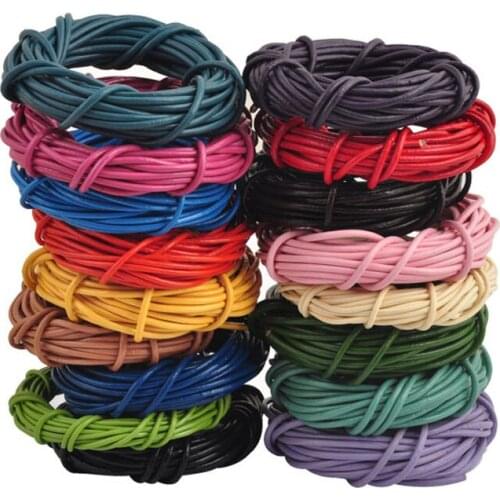 Sale 5 M PU Leather Necklace Bracelets Cords 1.5mm For DIY Jewelry Bracelet & Necklace