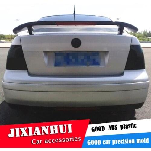 For Polo Spoiler 2003-2009 Volkswagen Polo SED Spoiler ABT ABS plastic Material Car Rear Wing Color Rear Spoiler