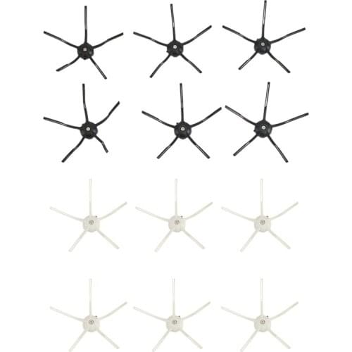TOP!-12Pcs For Xiaomi T7 T7plus Roborock S7 Accessories Side Brush Side Brush (6 White, 6 Black)