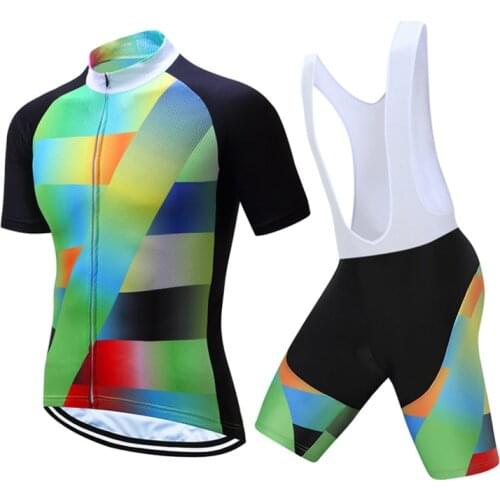 Weimostar Bike Jersey+(bib) Shorts Set Sportswear suit Mens Pro Club Green Cycling Bicycle Clothing Mtb Road Riding 3D Padding