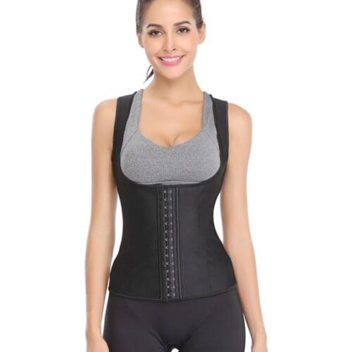 Female Waist Slimming Corset Latex Plus Size Waist Trainer Vest With Shoulder Straps 6XL Body Shaper Girdles Korsett For Women