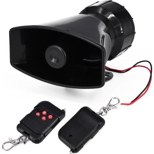 12V 7 Tones Wireless Electronic Siren Loud Horn Motor Car Truck Warning Alarm Police Fire Ambulance Siren Horn Loud Speaker 1pc