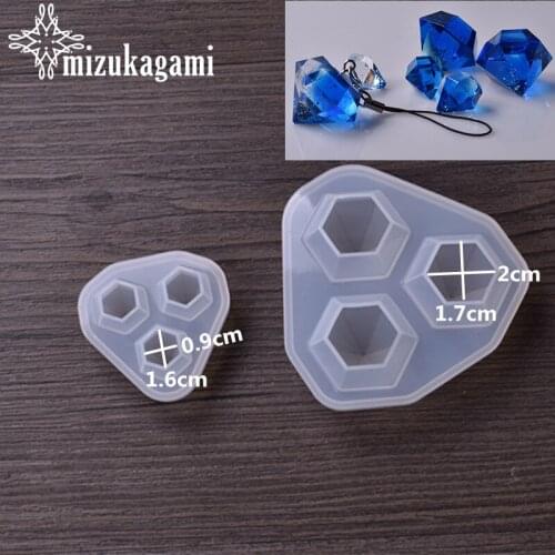 1pcs/lot Silicone Mold Resin Molds For DIY Small Diamond Pendant Pendant Diamond Die Mould DIY for Jewelry