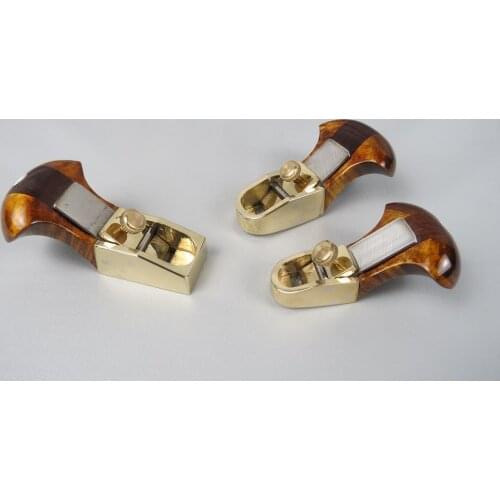 3pcs different Thumb brass planes(2 convex+1 flat) bottom woodworking tool #7465