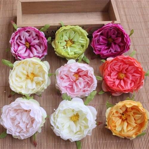 8.5CM ,20PCS Artificial Silk Flowers Camellia Heads,Small Real Touch Tea rose,DIY Party Wedding Bouquet,Hat,Corsage