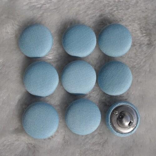 Free shipping 100pcs/lot 20mm 2cm handmade made by hand fabric cover button cloth covered buttons component with shank E262
