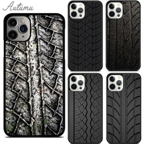 Cool Tire Tread wheel Style Track Phone Case for iPhone 11 12 Pro Max mini X XR XS SE 2020 5 6S 7 8 Plus Galaxy S8 S9 S10 Cover