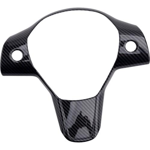 Steering Wheel Frame Cover Trim Moulding ABS Plastic Carbon Fiber Texture fit for Tesla Model 3 2017 2018 2019 2020