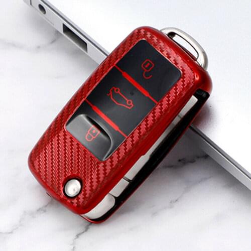Soft TPU Car Flip Key Case Cover Fob For VW Beetle Passat Tiguan Jetta Golf GTI MK6 Caddy Eos Golf Scirocco Sharan Lupo