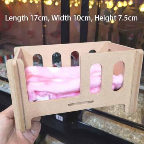 Hamster Wooden Bed Small Animal Bed For Squirrel Chinchilla Sleeping Pet Supplies